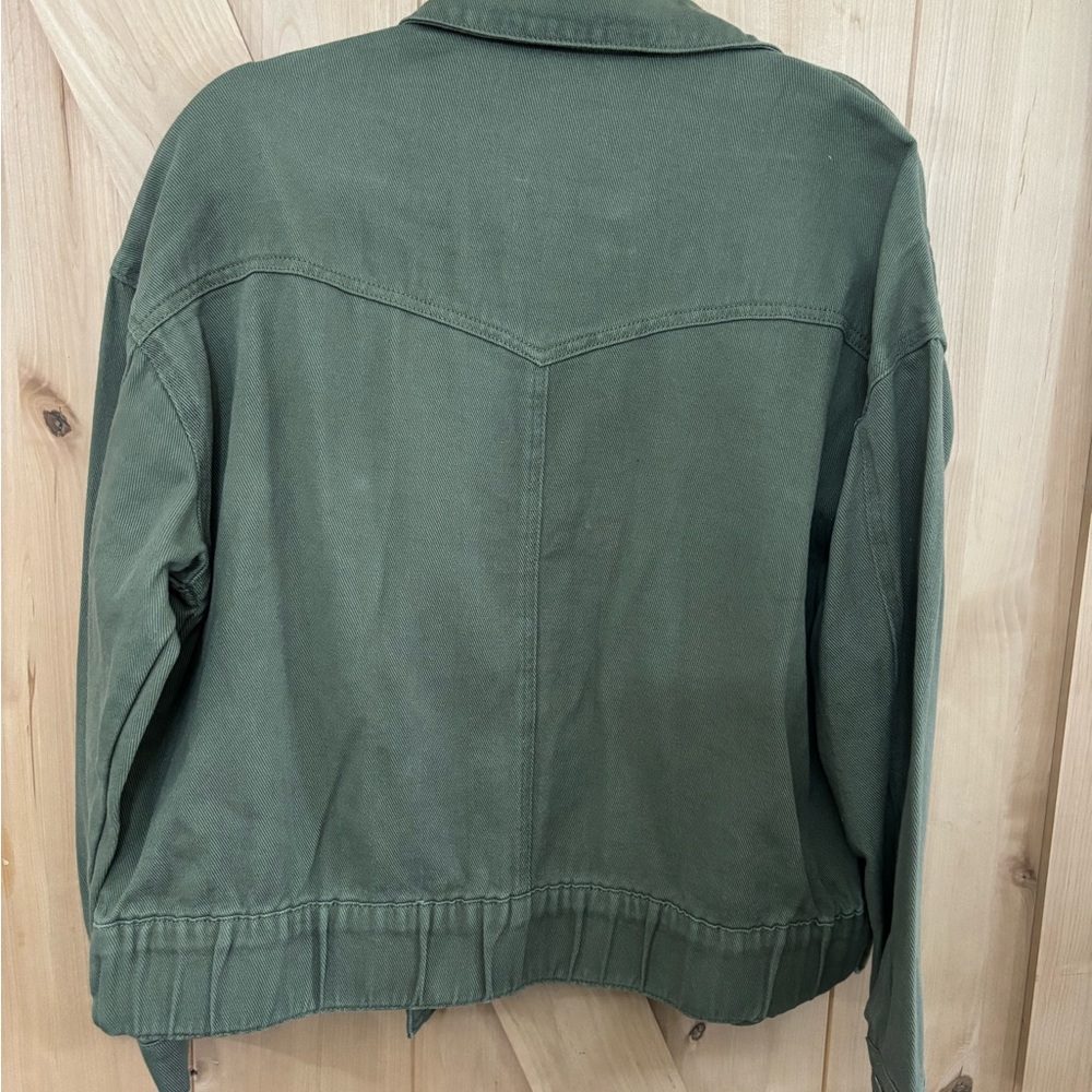 Green Button-Up Jacket - Picture 2 of 2